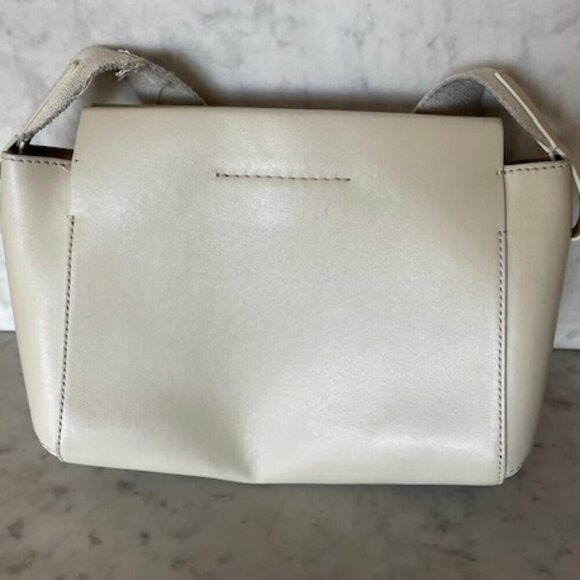 EVERLANE Mini Form Adjustable Canvas Strap Crossbody Bag Bone - Picture 2 of 15